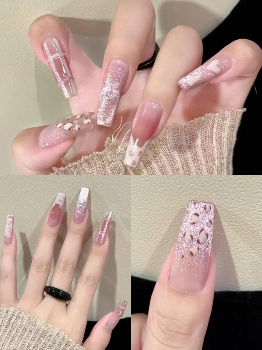 mẫu nail đắp bột đơn giản năng động