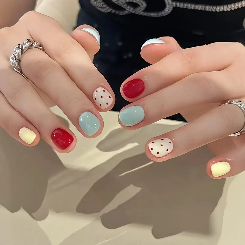 mẫu nail đơn giản mùa hè hoàn hảo 