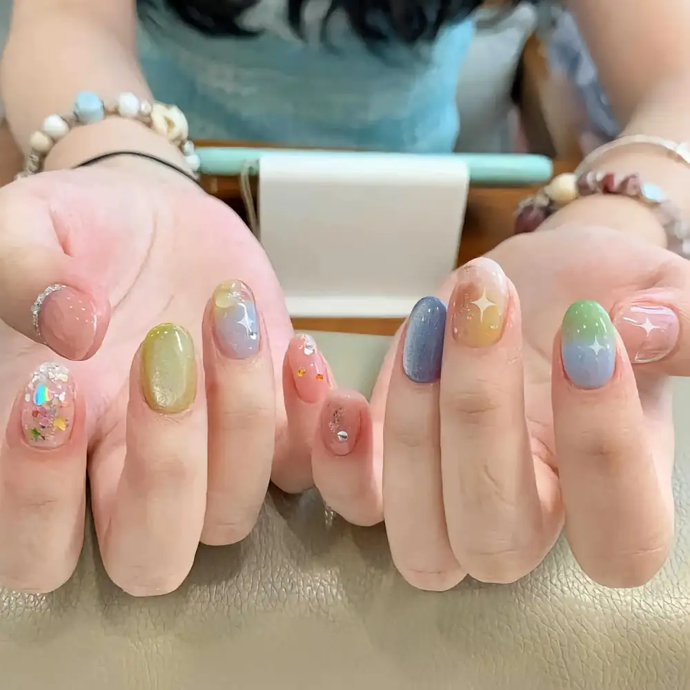 nail mùa hè đơn giản tươi trẻ