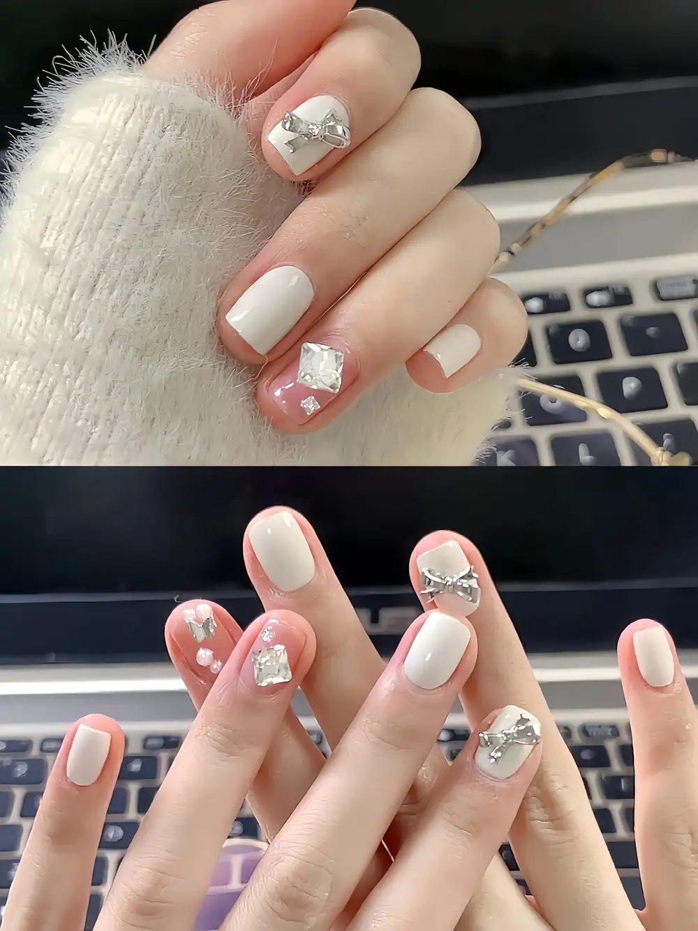 màu nail hợp mệnh kim thuần khiết