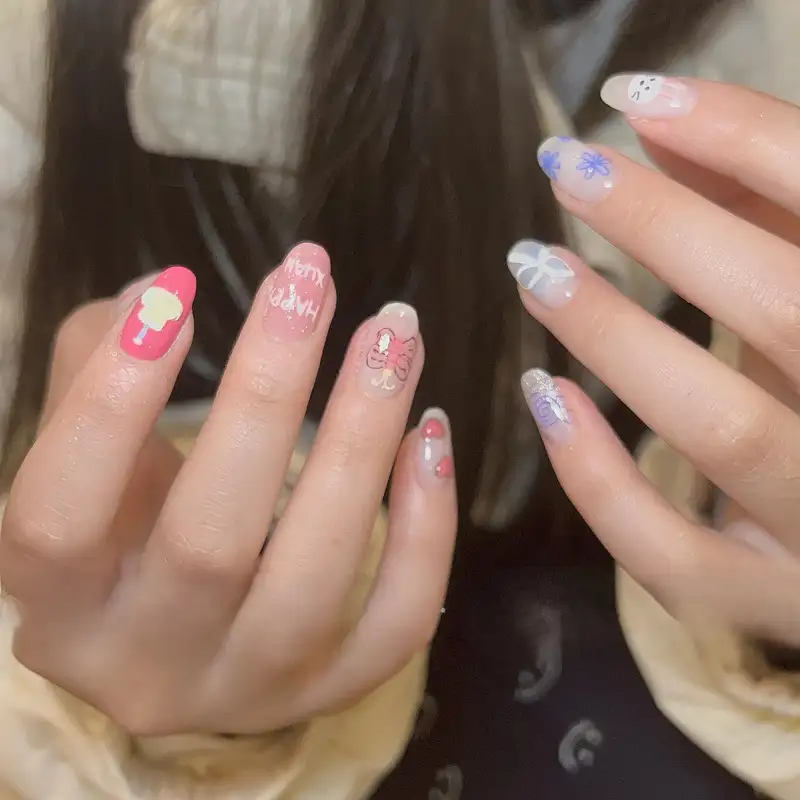 mẫu nail sinh nhật độc đáo