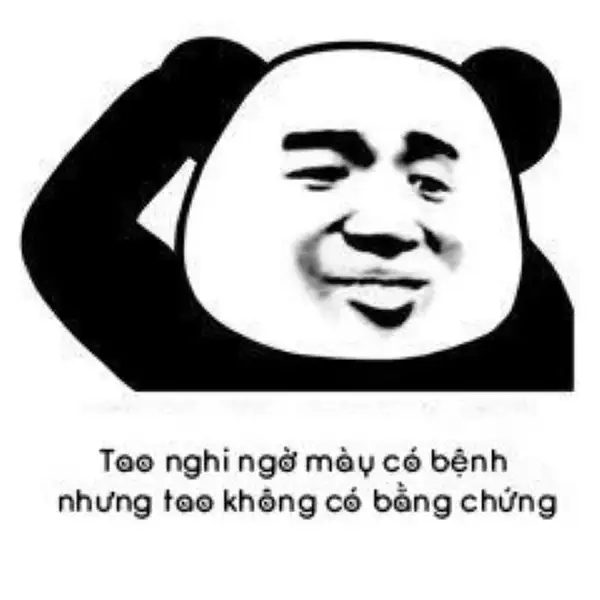 nghi ngờ meme gấu trúc