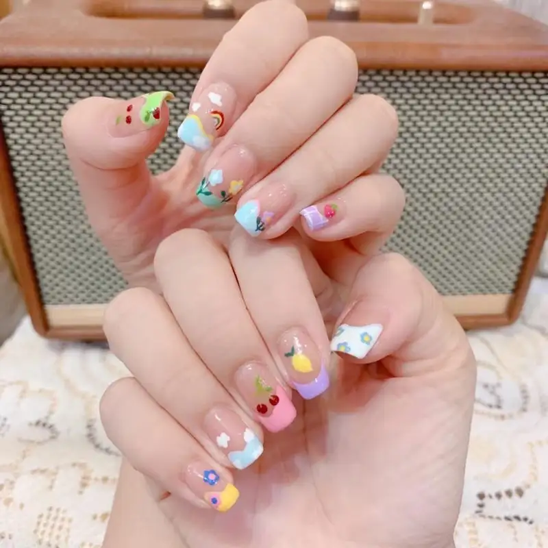 mẫu nail bánh bèo không đụng hàng