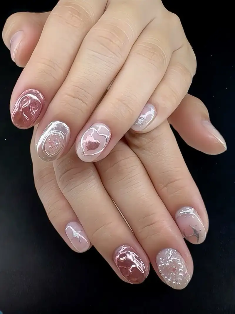 nail bánh bèo phong cách