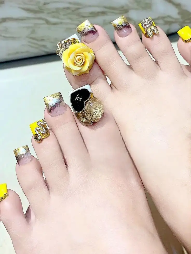 nail chân lồng lộn đẹp