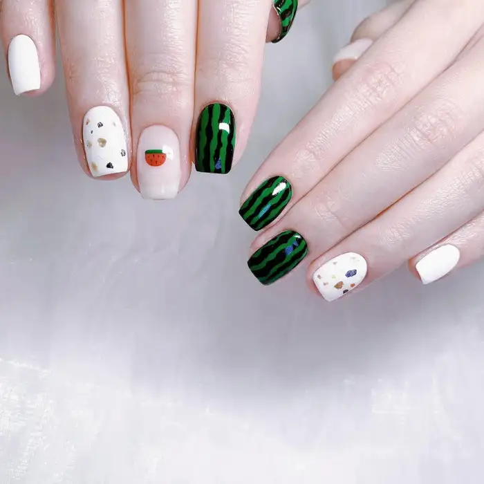 nail dưa hấu đẹp độc đáo 2