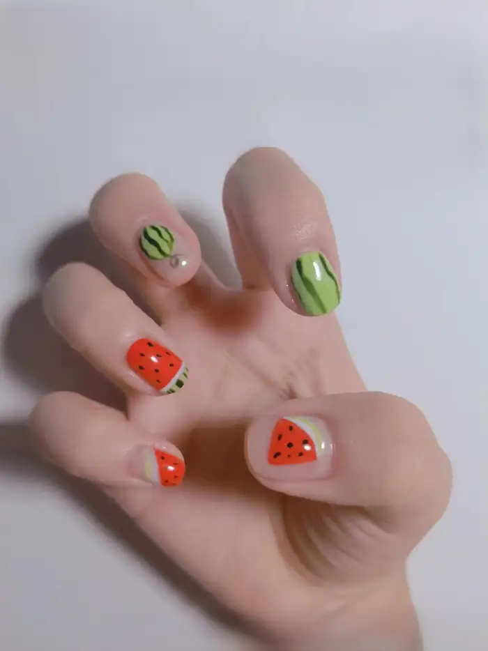 nail dưa hấu đẹp rạng rỡ 3