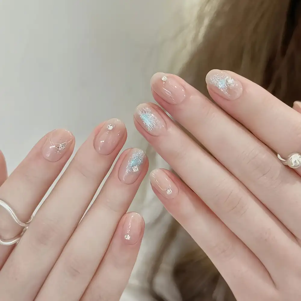 mẫu nail mùa hè mát lạnh