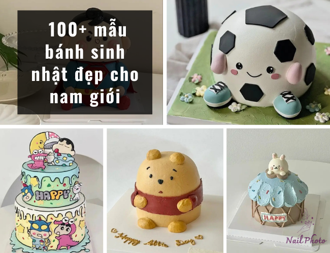 mẫu bánh sinh nhật đẹp cho nam