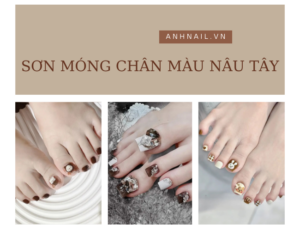143+ mẫu sơn móng chân màu nâu tây sang trọng, tôn da nhất