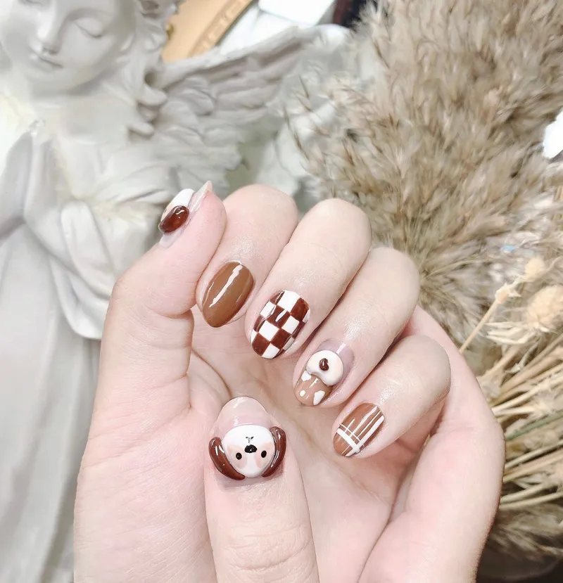 Nail gel nặn hình cute 