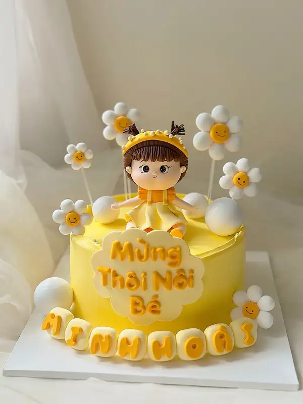 mẫu bánh sinh nhật cho be gái 5 tuổi pastel