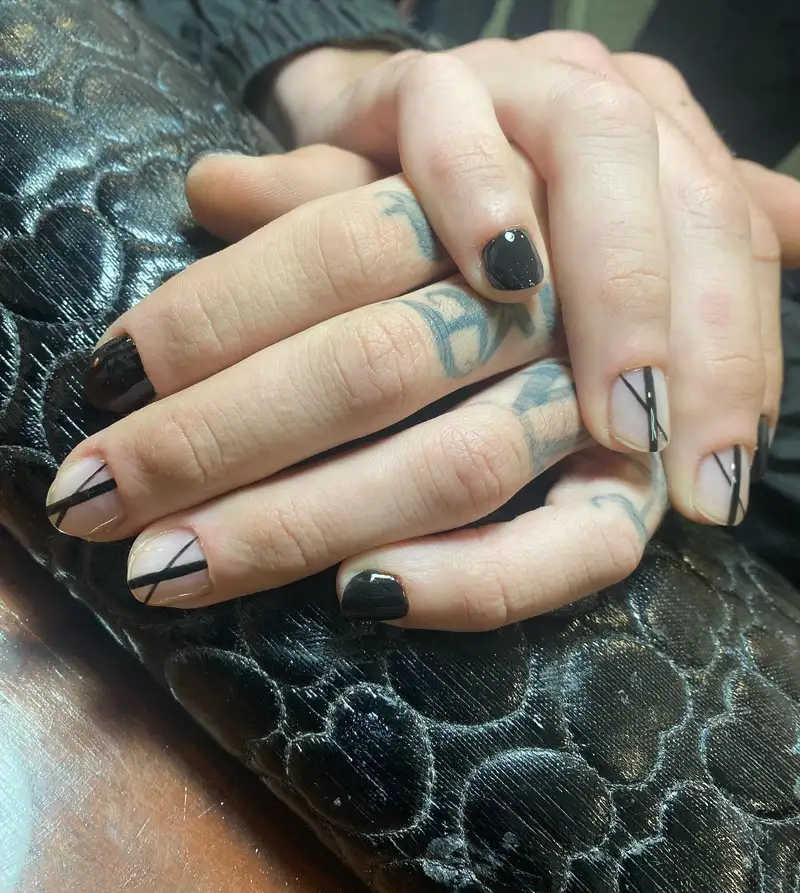 mẫu nail cho nam giới cổ điển