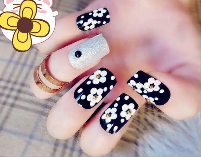 Bộ nail hoa mai siêu đẹp