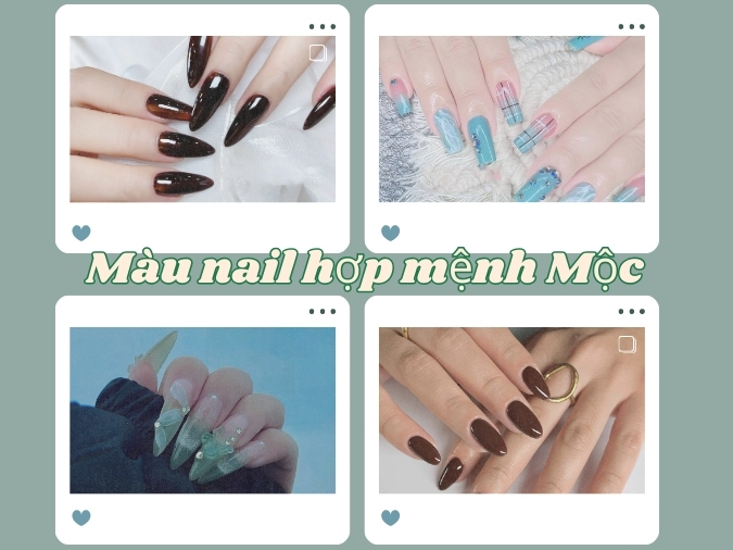 Bí quyết chọn màu nail hợp mệnh Mộc để thu hút vận may