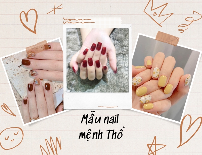 Chọn màu nail mệnh Thổ đúng chuẩn phong thủy, hiện đại