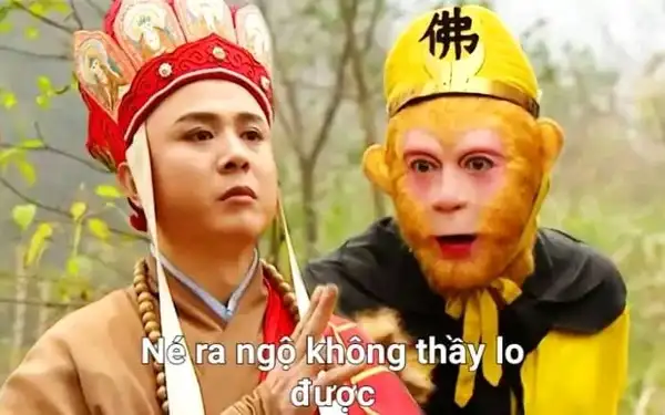 meme ngộ không và sư phụ