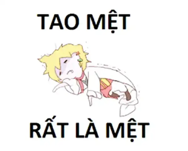 meme mệt ngất