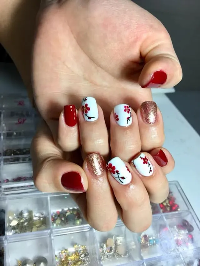 Ý tưởng nail hoa mai ấn tượng