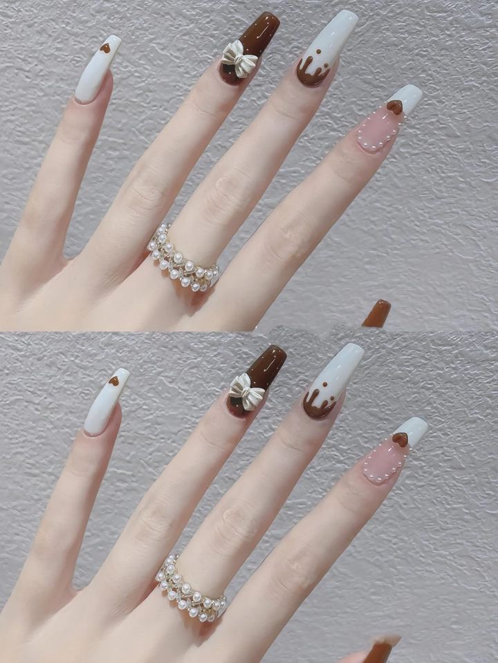 màu nail tôn da trắng