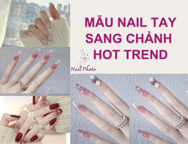 mẫu nail tay sang chảnh