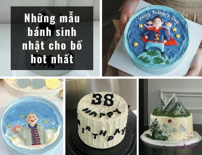 mẫu bánh sinh nhật cho bố