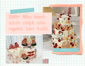200+ Mẫu bánh sinh nhật cho người lớn tuổi đẹp, ý nghĩa