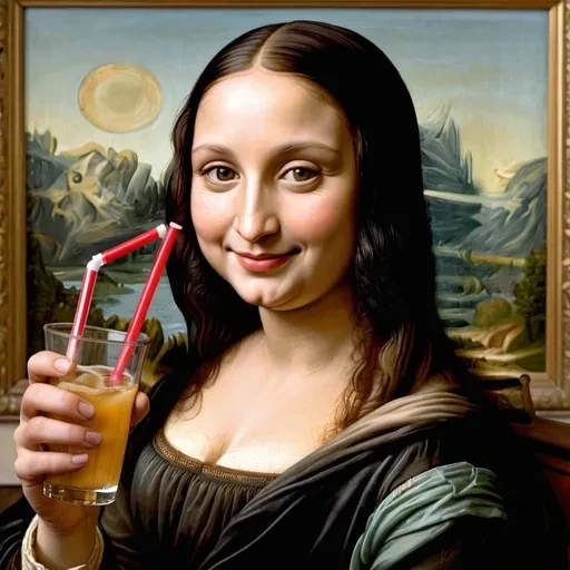 ảnh mona lisa meme nọng cằm