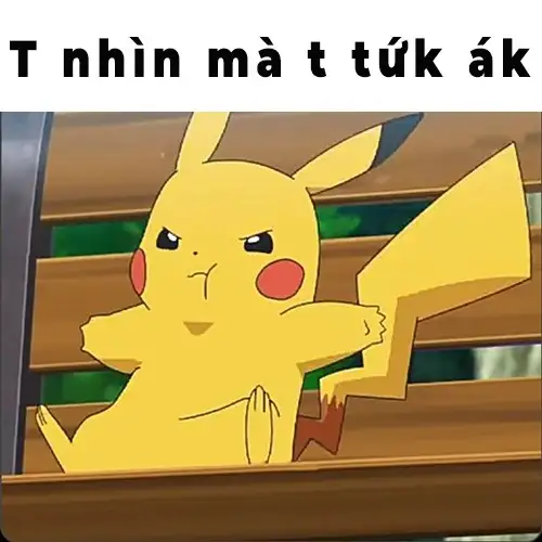 ảnh pikachu meme tức