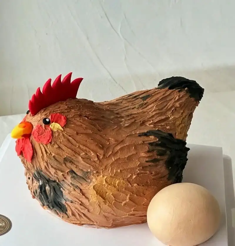 mẫu bánh sinh nhật độc lạ con gà