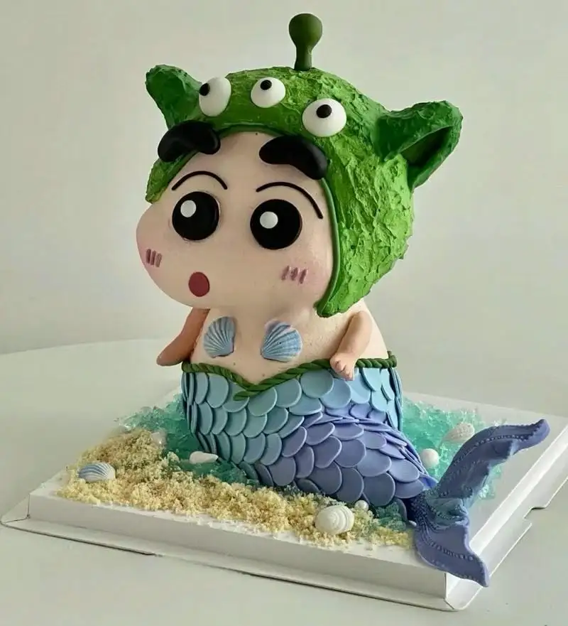 mẫu bánh sinh nhật độc lạ cu shin