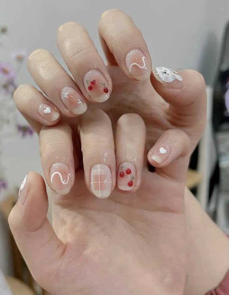 Mẫu nail tay xinh cute