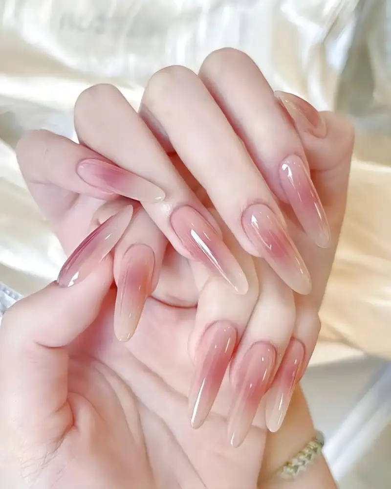 nail trơn đẹp ombre