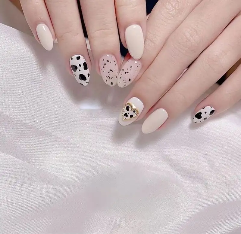 mẫu nail trứng cút cute