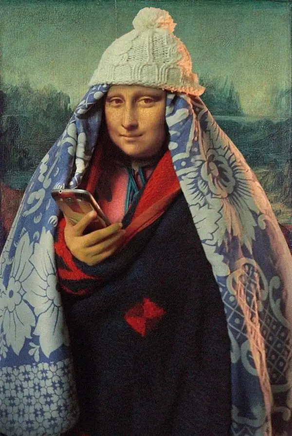 meme mona lisa chùm chăn