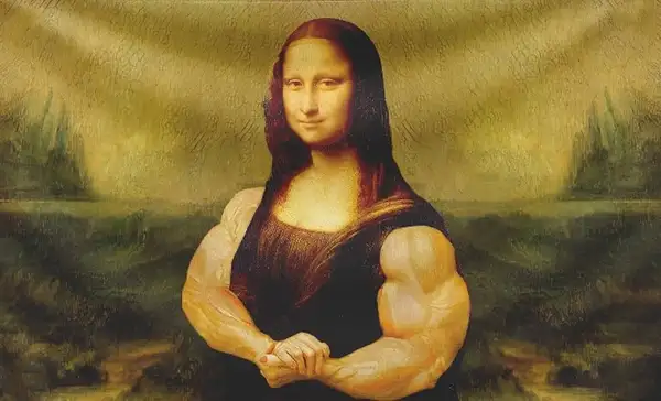 meme mona lisa tập gym