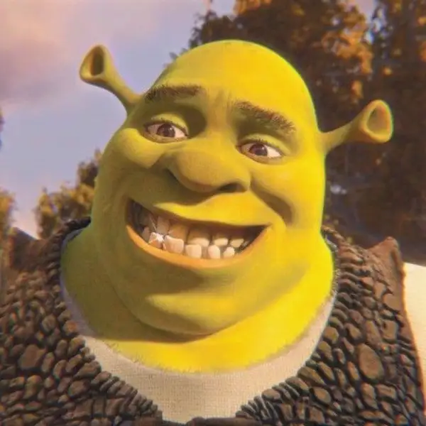 shrek meme cười khờ