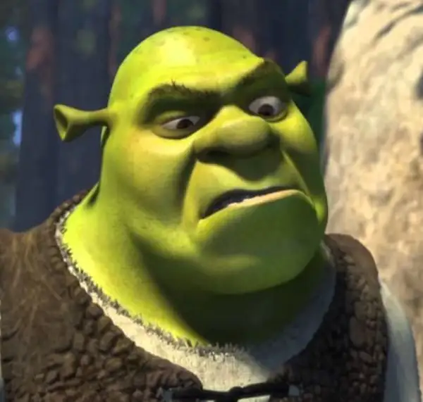 ảnh shrek meme lườm