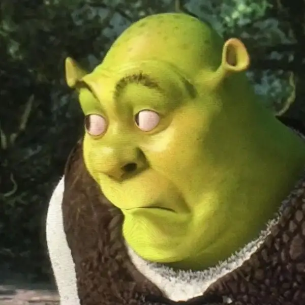 shrek meme trợn mắt