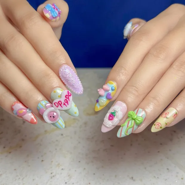 Thiết kế mẫu nail kẹo ngọt