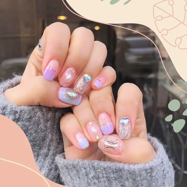 Hình ảnh mẫu nail kẹo ngọt