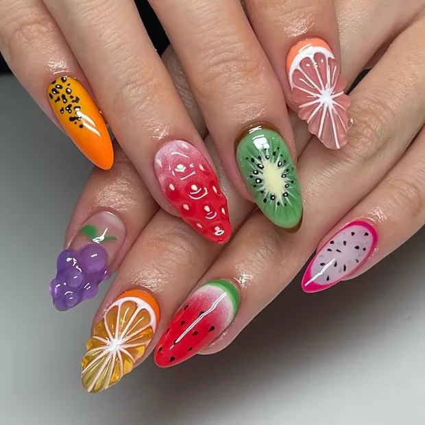 Mẫu nail kẹo ngọt dễ thương