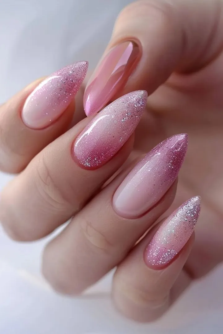 Nail nhũ hồng ngọt ngào 