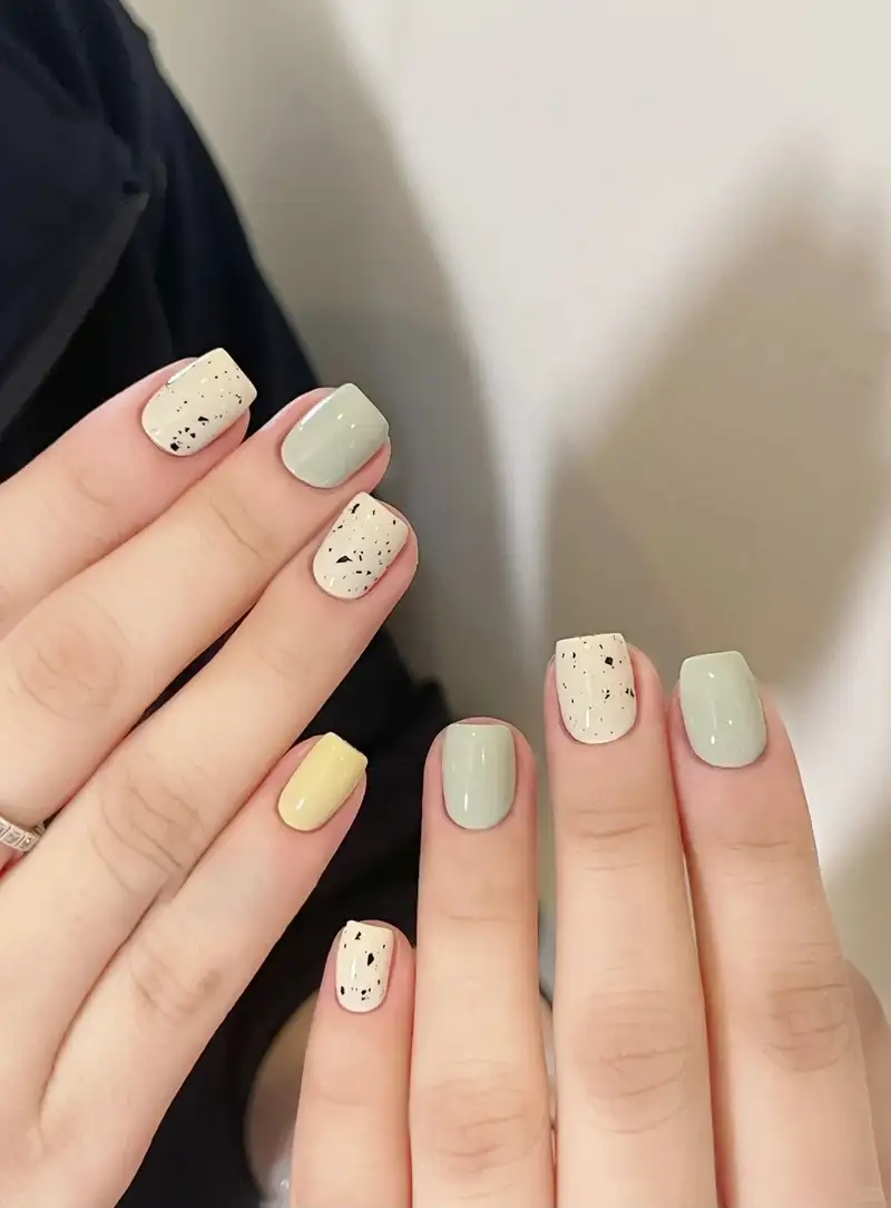 nail trứng cút dễ thương