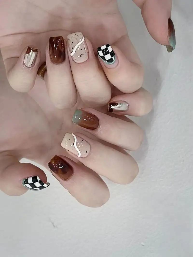 nail trứng cút đẹp trầm ấm áp