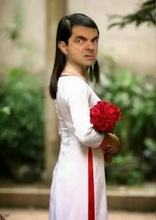 mr.bean meme lườm