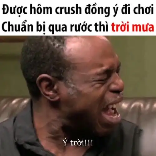 meme ý trời khóc lóc