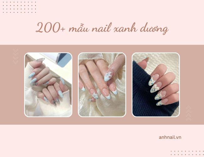 nail xanh dương