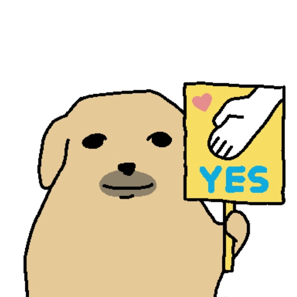 ảnh meme chó Nudaeng say yes