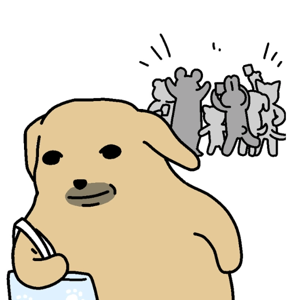 ảnh meme chó Nudaeng dont care